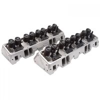 Edelbrock Cylinder Heads E-210 Aluminium Assembled 64cc Chamber 210cc Intake Runner For Chevrolet Small Block Pair EB5087