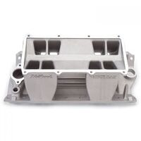 Edelbrock Intake Manifold Victor Tunnel Ram Base Aluminium Natural For Chevrolet Small Block Each EB7070