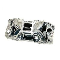 Edelbrock Intake Manifold Performer RPM Air Gap Dual Plane EnduraShine Square Bore For Chevrolet Big Block Rectangle Port EB75624