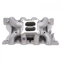 Edelbrock Intake Manifold Performer RPM Air Gap Dual Plane Aluminium Natural Square Bore For Ford 351C 2V/4V/ EB7564