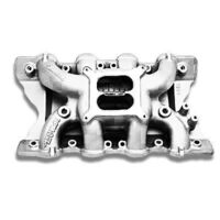 Edelbrock Intake Manifold Performer RPM Air Gap Dual Plane Aluminium Polished Square Bore For Ford 351C 2V/ EB75641