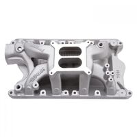 Edelbrock Intake Manifold Performer RPM Air Gap Dual Plane Aluminium Natural Square Bore For Ford 351W Each EB7581