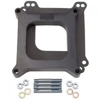 Edelbrock Carburetor Spacer Phenolic 1 in. Thick Open Square Bore Each EB8710