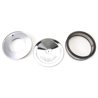 Edelbrock 10" X 2" Pro-Flo Chrome Air Cleaner Flat Base Holley Demon ED1208