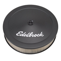 Edelbrock Signature Series Air Cleaner 14" round air cleaner with black powder coat finish 3-3/4" tall ED1223