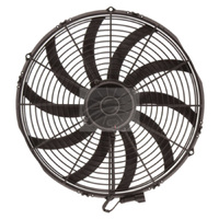 Spal 16" Extreme Electric Thermo Fan Kit 3000 cfm - Puller Type With Curved Blades, 26 amps