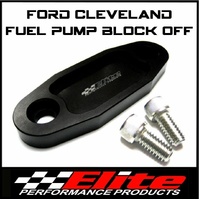 Elite Performance Products Cleveland Billet Fuel Pump Block Off Black