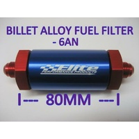 -6AN BILLET ALLOY FUEL FILTER INLINE DRAG CAR V8 CHEV