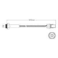 Pre-Cat oxygen sensor for BMW 328i E36 M52 B28 6-Cyl 2.8 10/94-9/95