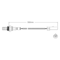 Pre-Cat oxygen sensor for Hyundai S Coupe G4DJ 4-Cyl 1.5 2/90-4/95