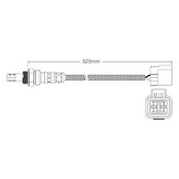 Pre-Cat oxygen sensor for Hyundai Lantra G4CN 4-Cyl 1.8 5/93-4/95