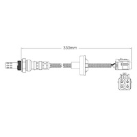 Post-Cat oxygen sensor for Kia Optima GD G6BA 6-Cyl 2.7 4/04-7/06