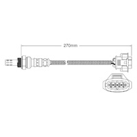 Post-Cat oxygen sensor for Holden Barina Z18XE 4-Cyl 1.8 4/01-1/06