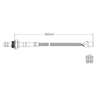 Pre-Cat oxygen sensor for Subaru Impreza EJ201 4-Cyl 2.0 SOHC 4/00-10/02