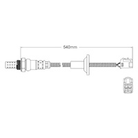 Post-Cat oxygen sensor for Toyota Corolla 1ZZ-FE 4-Cyl 1.8 10/05 on