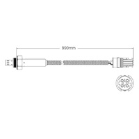 Post-Cat oxygen sensor for BMW 323Ti Compact E36 M52 B25 6-Cyl 2.5 6/97-1/99