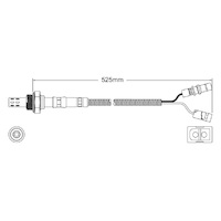 Pre-Cat oxygen sensor for Mercedes Benz 190 W201 M102.962 4-Cyl 2.0 9/85-9/93