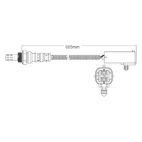 Pre-Cat oxygen sensor for Jeep Grand Cherokee ZJ / ZG 6-Cyl 4.0 94-95