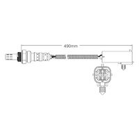 Pre-Cat oxygen sensor for Dodge Viper EWB V10 8.0 92-95