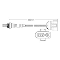 Pre-Cat oxygen sensor for Audi A6 APR 6-Cyl 2.8 11/98-1/99