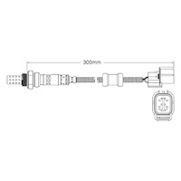 Pre-Cat oxygen sensor for Honda Jazz L13A1 4-Cyl 1.3 44383