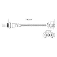 Pre-Cat oxygen sensor for Holden Astra HSV VXR Z20LEH 4-Cyl 2.0 Turbo 6/06-6/09
