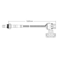 Post-Cat oxygen sensor for Holden Vectra JS X25XE 6-Cyl 2.5 8/98-9/00