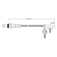 Pre-Cat oxygen sensor for Holden Zafira TT Z22SE 4-Cyl 2.2 6/01-5/06