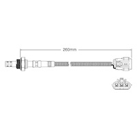 Pre-Cat oxygen sensor for Hyundai Excel X3 G4EK 4-Cyl 1.5 SOHC 7/94-1/97