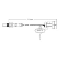 Pre-Cat oxygen sensor for Toyota Land Cruiser FZJ70 / 75 1FZ-FE 6-Cyl 4.5 8/92-1/95