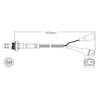 Pre-Cat oxygen sensor for Alfa Romeo Sprint AR305.58 4-Cyl 1.7 10/87-12/89