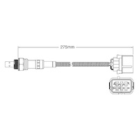 Pre-Cat oxygen sensor for Suzuki Grand Vitara JB416 Type I M16A 4-Cyl 1.6 2005 on