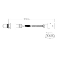Post-Cat Left oxygen sensor for Volkswagen Golf BLR 4-Cyl 2.0 1/05-7/07