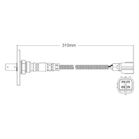 Pre-Cat oxygen sensor for Toyota Tundra VCK 5VZ-FE 6-Cyl 3.4 2/99-8/04