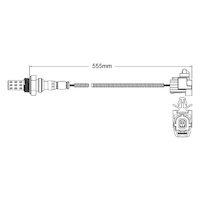Pre-Cat oxygen sensor for Ford Capri SC BPD 4-Cyl 1.8 4/92-7/93