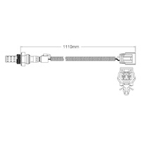 Pre-Cat oxygen sensor for Mazda B2600 UF G6 4-Cyl 2.6 11/89-12/95