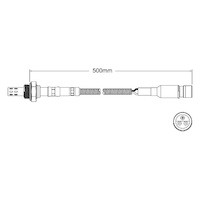 Pre-Cat oxygen sensor for BMW 635CSi E24 M30 B34 6-Cyl 3.4 1/85-4/86
