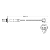 Pre-Cat oxygen sensor for Mazda 323 KF 6-Cyl 2.0 4/94-3/95