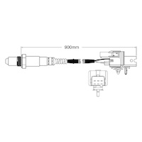 Pre-Cat left oxygen sensor for Volvo S80 B6294T 6-Cyl 2.9 Twin Turbo 2002