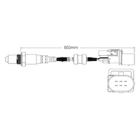Pre-Cat left oxygen sensor for Audi A6 BBJ 6-Cyl 3.0 1/04 on