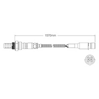 Pre-Cat oxygen sensor for BMW 735i E32 M30 B35 6-Cyl 3.4 9/86-9/87