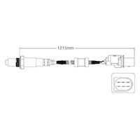 Pre-Cat oxygen sensor for Audi A4 Diesel BRE 4-Cyl 2.0 Turbo 10/05-6/08