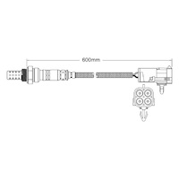 Pre-Cat oxygen sensor for Ferrari 456 F116 V12 5.5 3/96-12/04