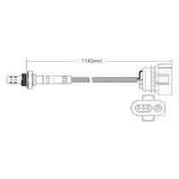 Pre-Cat oxygen sensor for Audi A4 AEB 4-Cyl 1.8 Turbo 7/96-7/97