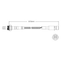 Pre-Cat oxygen sensor for BMW 320i E30 M20 B20 6-Cyl 2.0 9/82-9/87