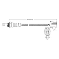 Pre-Cat oxygen sensor for Eunos 800 KL 6-Cyl 2.5 6/96-7/00