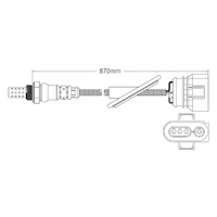 Post-Cat Left oxygen sensor for Audi S8 AVP V8 4.2 9/00-9/02