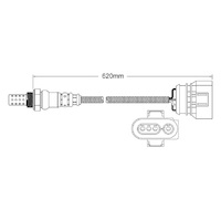 Pre-Cat left oxygen sensor for Audi A6 All Road ARE 6-Cyl 2.7 Twin Turbo 5/00-6/01