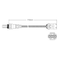 Post-Cat oxygen sensor for Citroen C5 XFU 6-Cyl 3.0 10/04 on