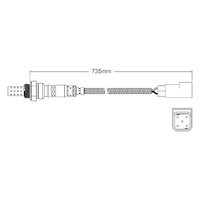 Pre-Cat oxygen sensor for Ford Mondeo HC / HD / HE NGB / NGD 4-Cyl 2.0 96-5/98